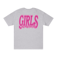 Girls Just Wanna Have Funds Tee In Grey (Pink)