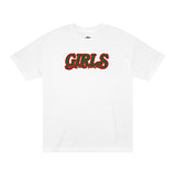 Girls Just Wanna Have Funds Tee In White (Red/Green)