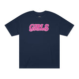 Girls Just Wanna Have Funds Tee In Navy (Pink)