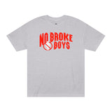 No Broke Boys Tee In Grey