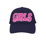 Girls Just Wanna Have Funds Trucker Hat (Navy/Pink)