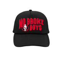 No Broke Boys Trucker Hat In Black