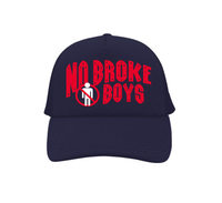 No Broke Boys Trucker Hat In Navy