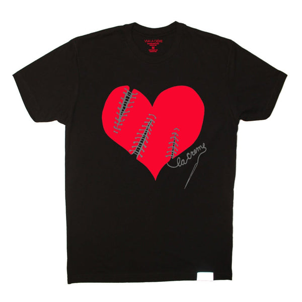 Reflective Broken Heart Shirt (Red/Grey)