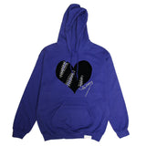 Reflective Broken Heart Sweater In Blue (Black/Grey3m)