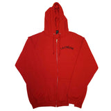 Red Heritage Zip-Up Sweater